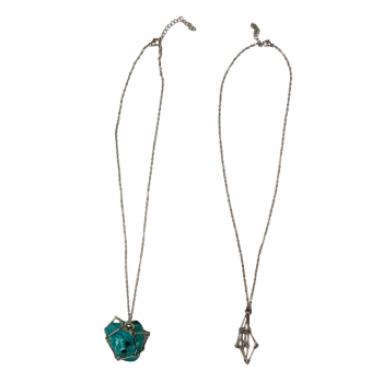 IMG-6458 Silver Plated Stainless Steel Wire Mesh Necklace cord -Empty