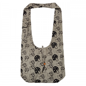NSB-305A Cotton Mushroom print Hobo bags