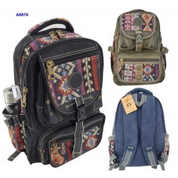 A8876 Canvass Backpack Large 18"