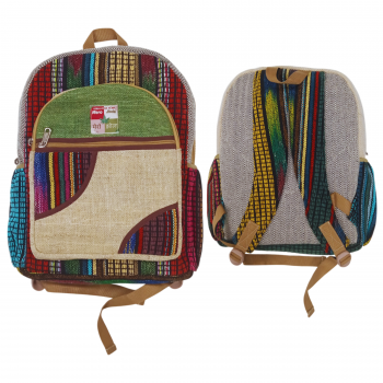KIB-1745-COD Hemp Cotton CODROI mix Backpack 18 inches