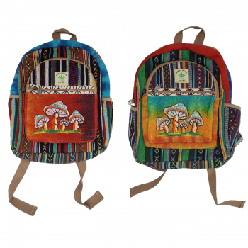 KIB-1746-M Himalayan Hemp Mushroom Backpack 12"