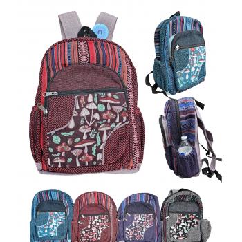 KIB-1747 Cotton Mushroom Backpack 16"