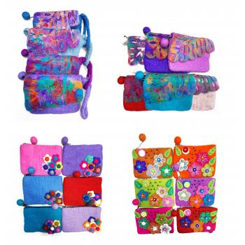 Feltcoin-03 Wool Felted Coin purses 