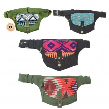 KIF-1742 Cotton with Jacquard Fanny Pack