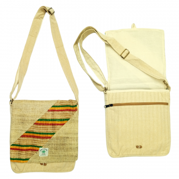 HBP-02A Hemp Cotton Rasta Shoulder Bag