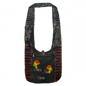 KIB-2022-A Cotton Mushroom Printed Hobo Bags