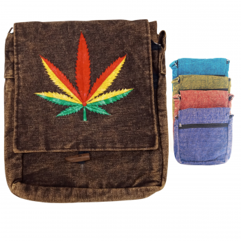NSB-274- RASTALEAF Cotton Emb Shoulder Bags