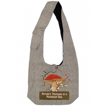 NSB-290-NTMB Cotton Mushroom Printed Hobo bags