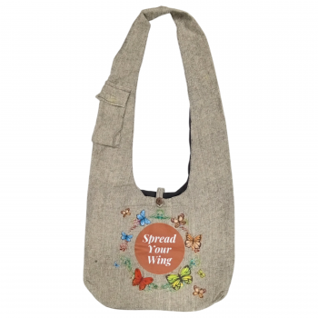 NSB-290-SYW Cotton Butterfly  Printed Hobo bags