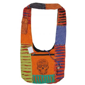 NSB-293-Skull Cotton Hobo Bags