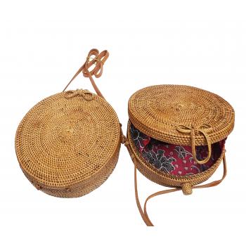 NSB 303A Bl Rattan Round Bags