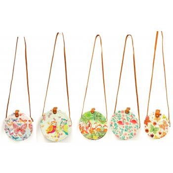 NSB-304 Bl Rattan 6 inch Round bags