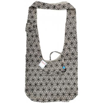 NSB-305 Cotton flower of life Print Hobo bags