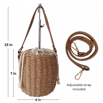 RS-13427Z Natural Straw Bag
