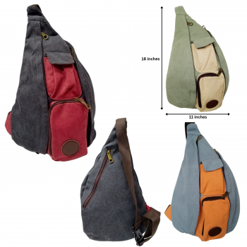 R61 Fine Canvass Cotton Crossbody bags