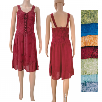 1603 Viscose Stonewashed mini Dress