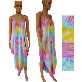 KIG-126 TH Rayon Tiedye Bigmama Dress