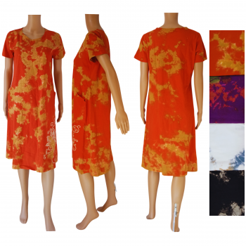 BB-686 Tie-Dye Cotton Kurti Dress