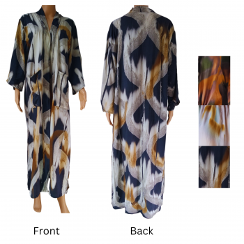 BU-557 Rayon Batik Long Kimono