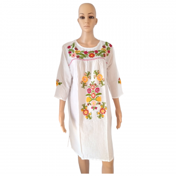 FT-05 Light Cotton Hand Embroidered Dress