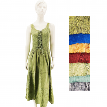 KIG-1403 Viscose Stonewash Dress long