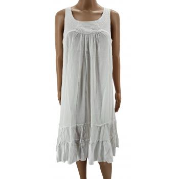 KIG-WH03 White Cotton Dress