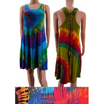 KK-202 Rayon Tiedye Knit Mini Dress