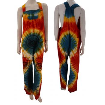 KN01TB Cotton Tiedye Mushroom Jumpsuite
