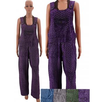 NC-10 Cotton FOL Print Overalls