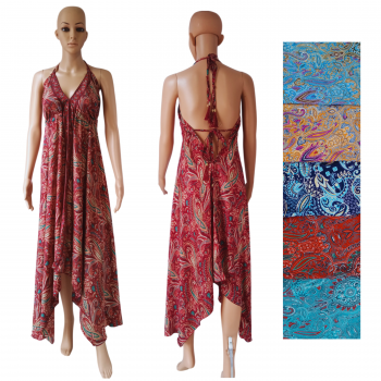 NS2698 Floral Elegance Halter Dress