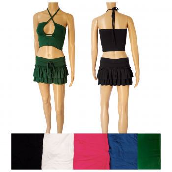 PP-SET-6 Rayon Top-Skirt Set