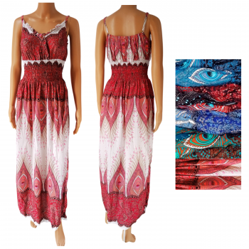 PICHIT-79 Rayon Printed Long Dress