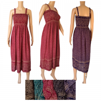 Pichit-88 Printed Rayon Halter Dress