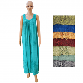 R-565 Viscose Stonewash maxi Dress