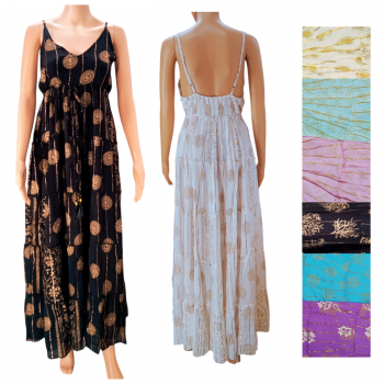 RCP-4866 Rayon Long Dress