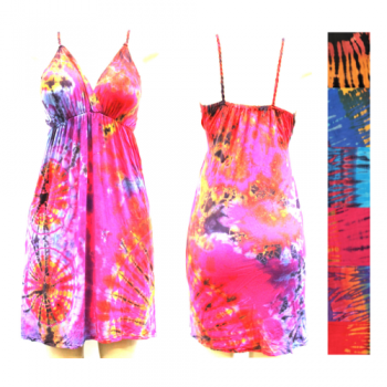 SP-076 Rayon Knit Tiedye TT Mini Dress