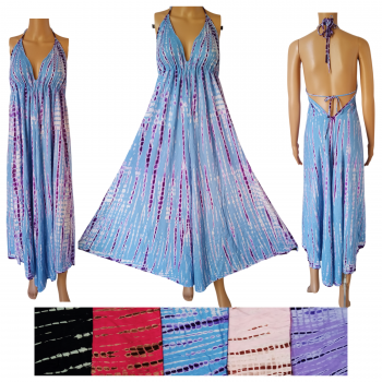 THJS-99 Rayon Tie dyes wide leg Jumpsuit