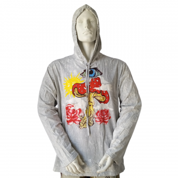 KIJ-33-Mush Cotton Knit Washed Hoodie