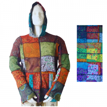 KIJ-01-AM Cotton Lycra Print Batik PW Hoodie