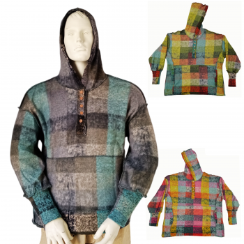 KIJ-1844 Knit Brushed Hoodie