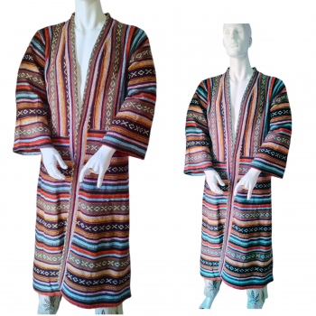 RK-KMNO-1 Gheri Thick Cotton Long Kimono Duster