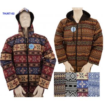THJKT-02 Jacquard Cotton Lined Hoodie