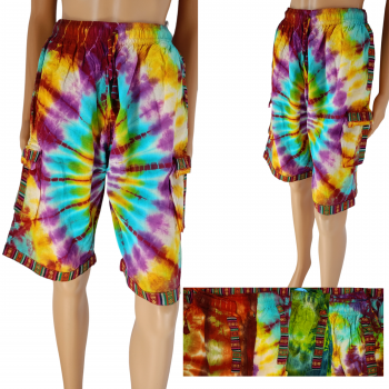 BSP-10-TD Cotton Tiedye Shorts Free size
