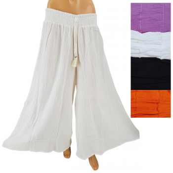 CDG-0021 Fine Cotton wide leg  Pants