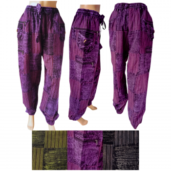 KIFP-21-C Cotton Patchwork pants