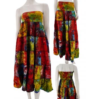 KIG-SMS-1 Cotton Tiedye Sunmoon Skirt