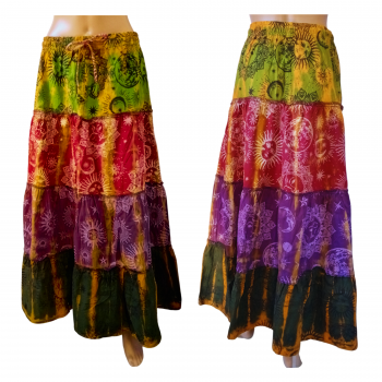 KIG-SMS-3 Cotton Celestial Long Skirts 