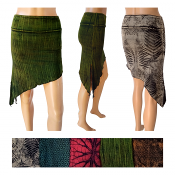 Ocore-2 Knit asymmetrical Skirts