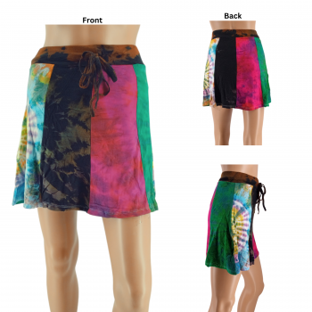 SP-007-3 Rayon Tiedye mini Skirt