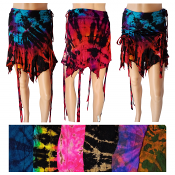 SP-008 Rayon Lycra Tie dye Fancy Skirts